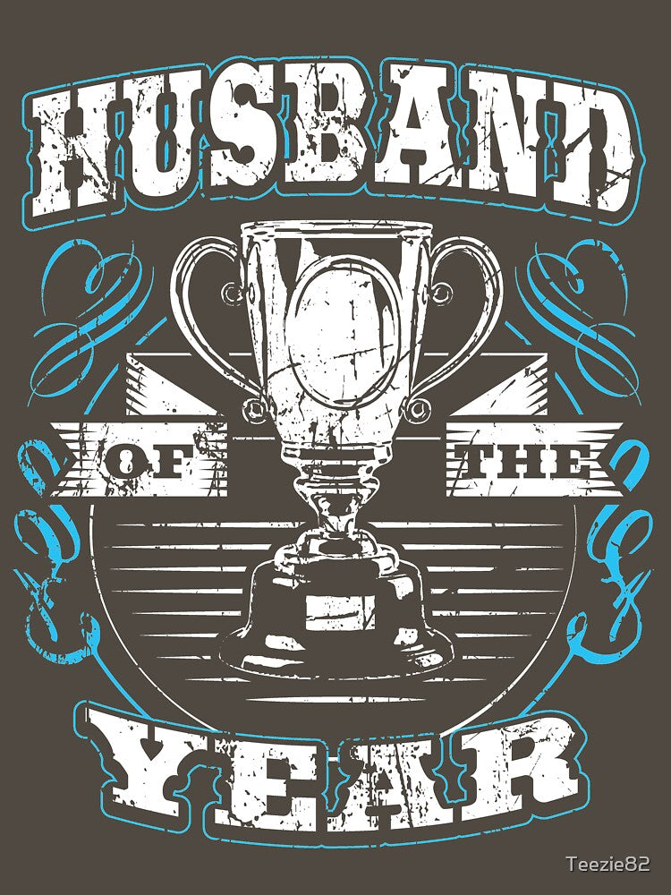 Cotton anniversary gift for husband - Husband of the year by Teezie82