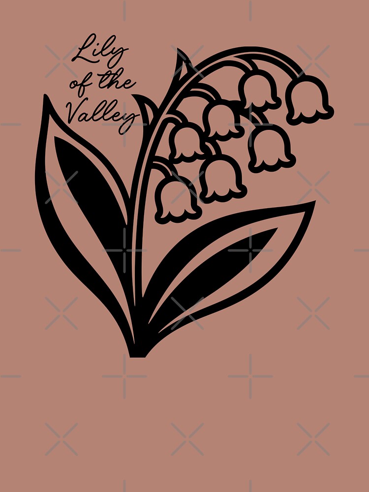 Lily of the Valley Botanical Line Art by theartfulaspie