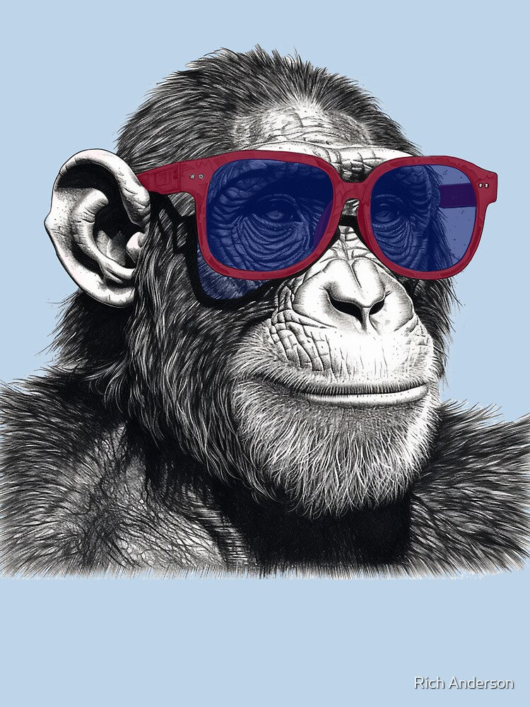 Patriotic Chimp by Rich Anderson