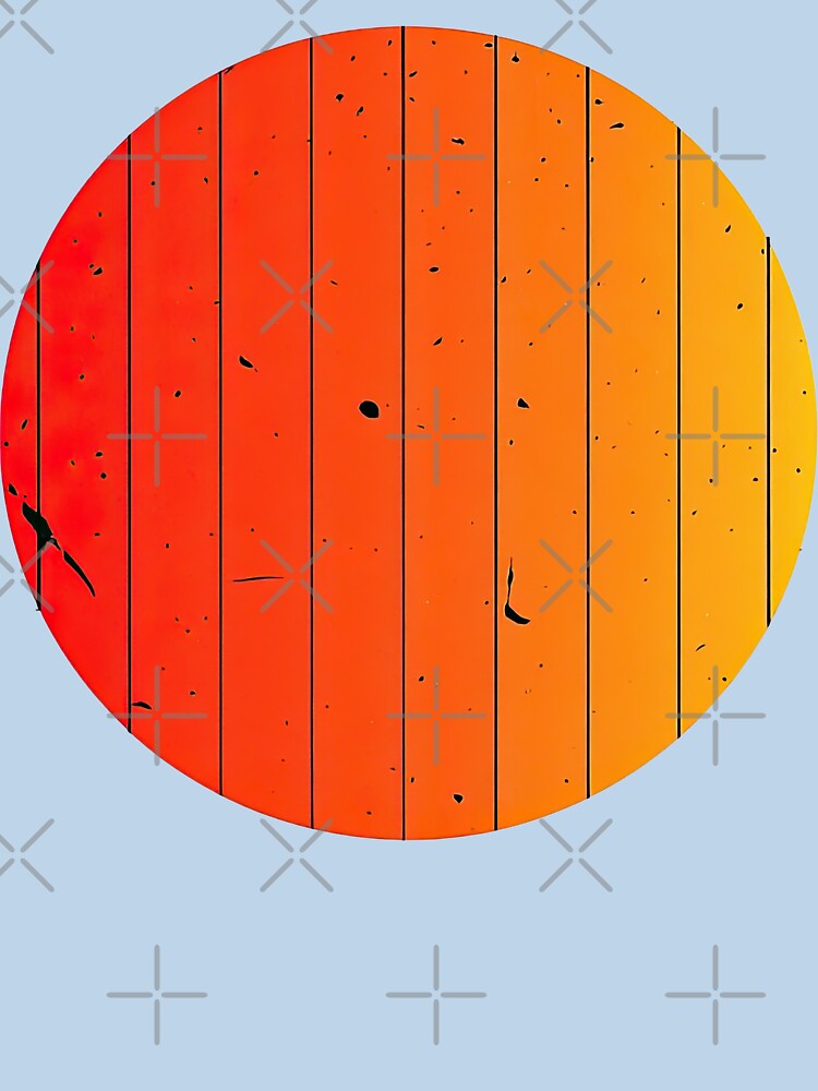 Vintage Sunset Gradient Circle Design by ArtfulWeave