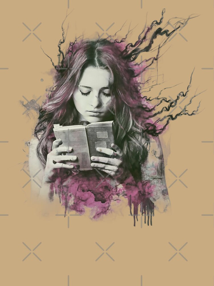 Girl with a book by MacMerch121