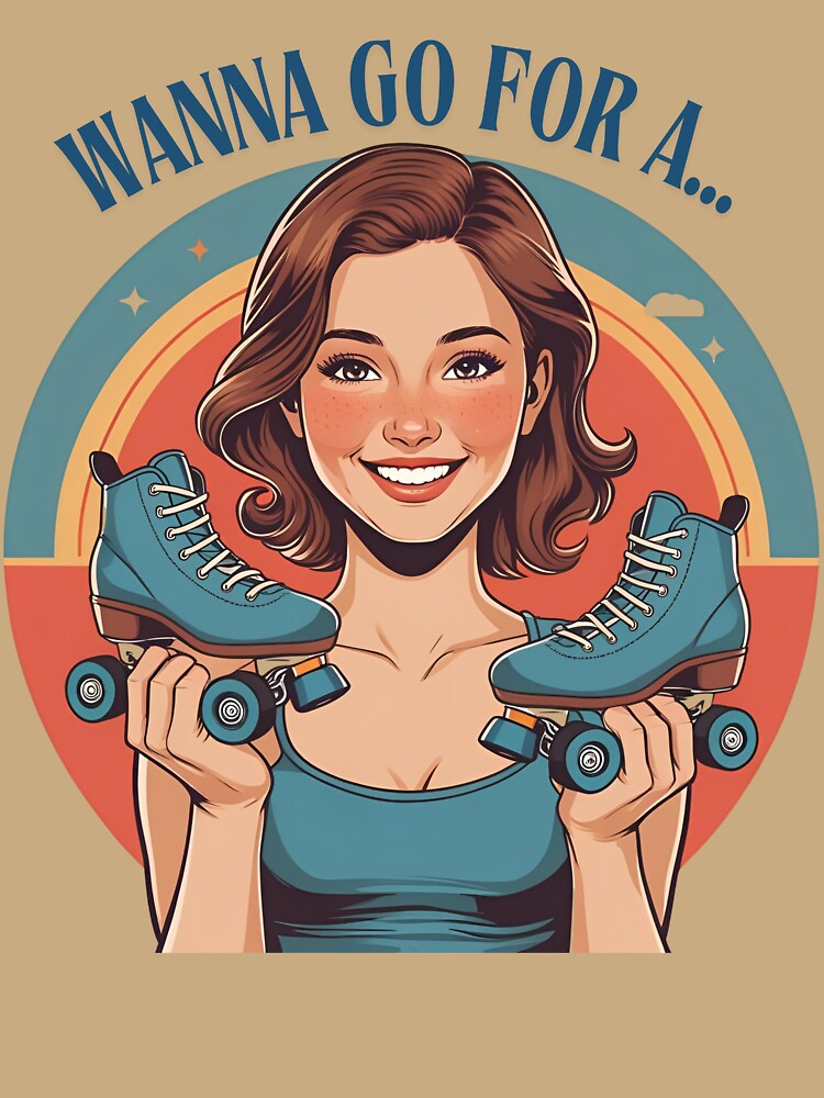Retro Roller Vibes by ColorfulPrint