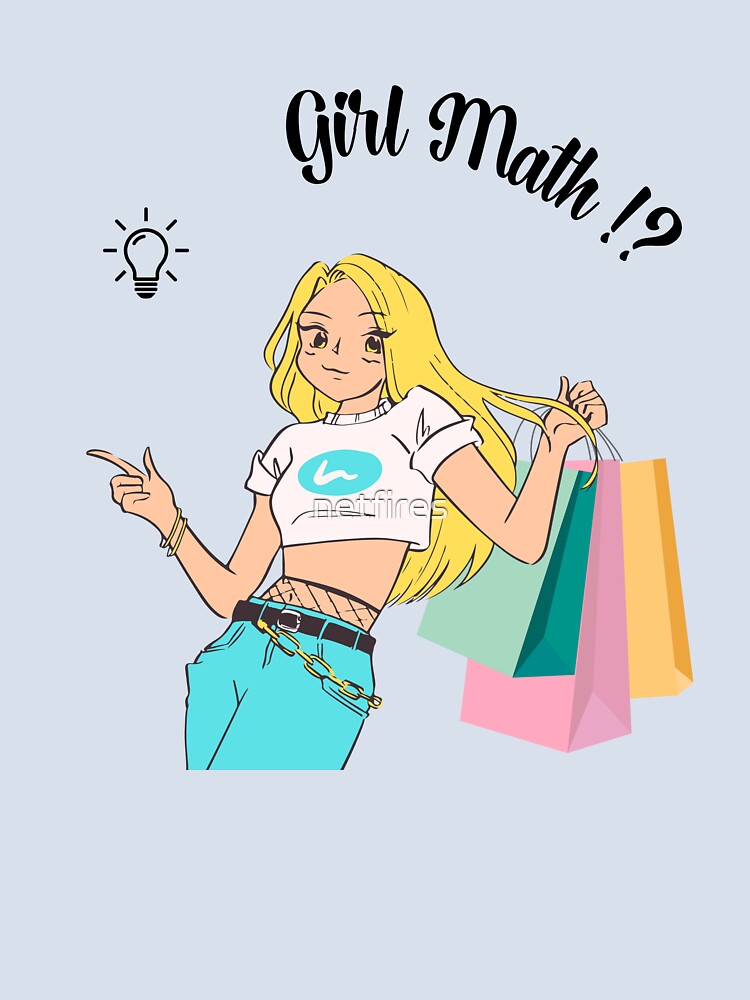 Girl Math Golden Hair Girl Shopping by netfires