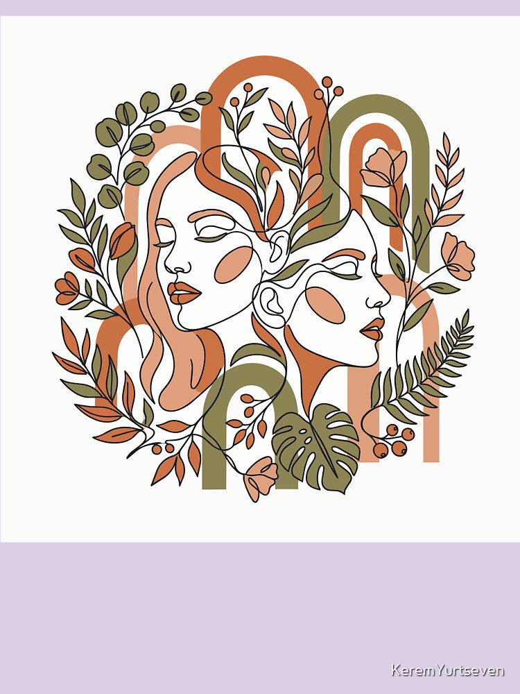 Boho Botanical Women Profiles by KeremYurtseven