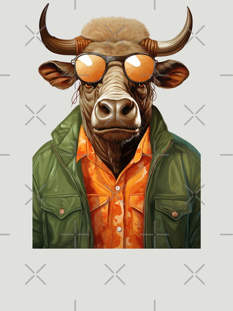 African bison stylish by Toms Tee
