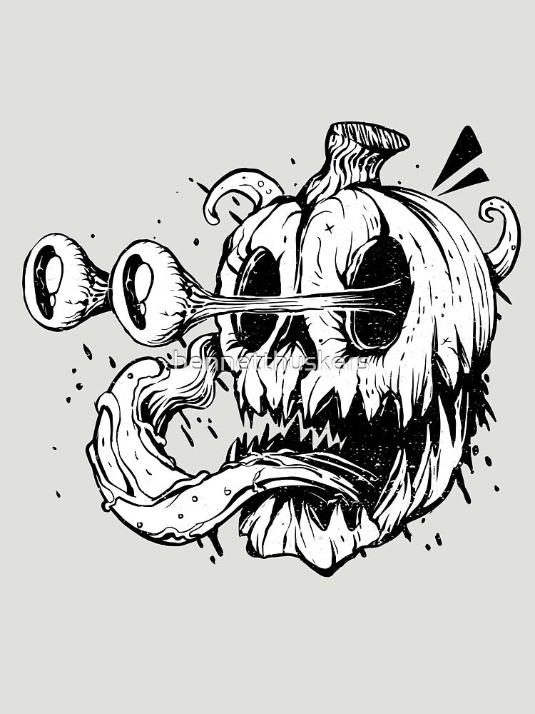 Scared Pumpkin by bennetthuskers