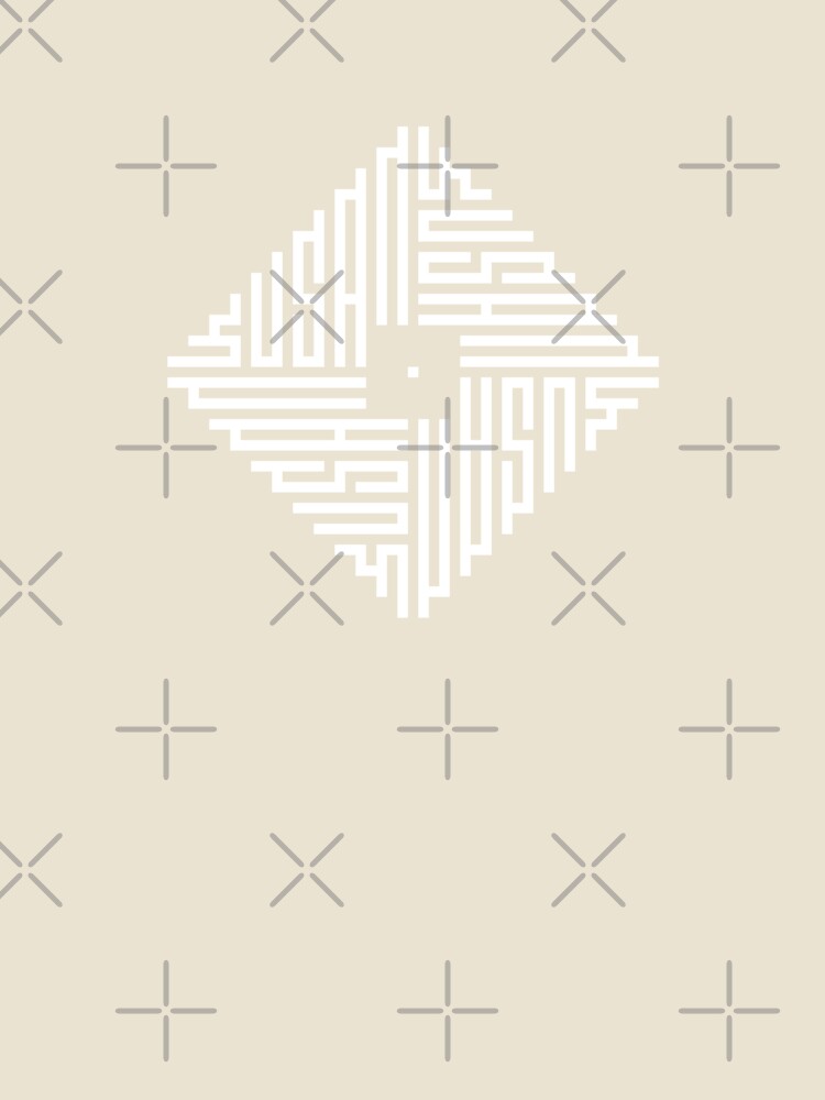 SUSAN | White  | Modern Geometric Kufi Calligraphy | From Name to Art by FOR YOUR NAME