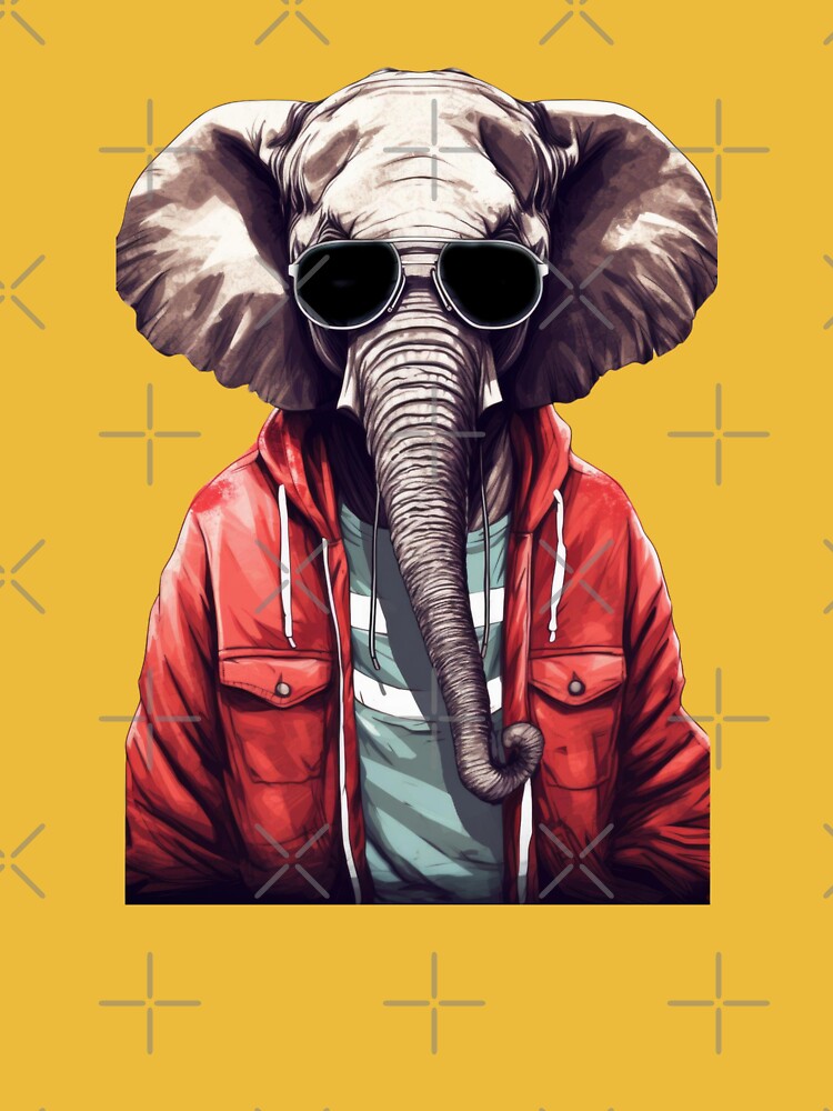 Elephant hipster by Toms Tee