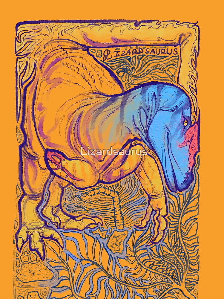 Dinoshapes: Allosaurus - Light, paleoart dinosaur lineart design by Lizardsaurus