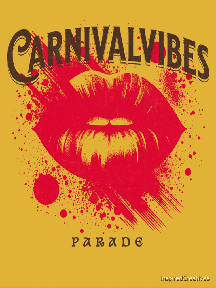 Carnival Vibes - Mardi Gras Parade Retro Grunge Art by InspiredCreatives