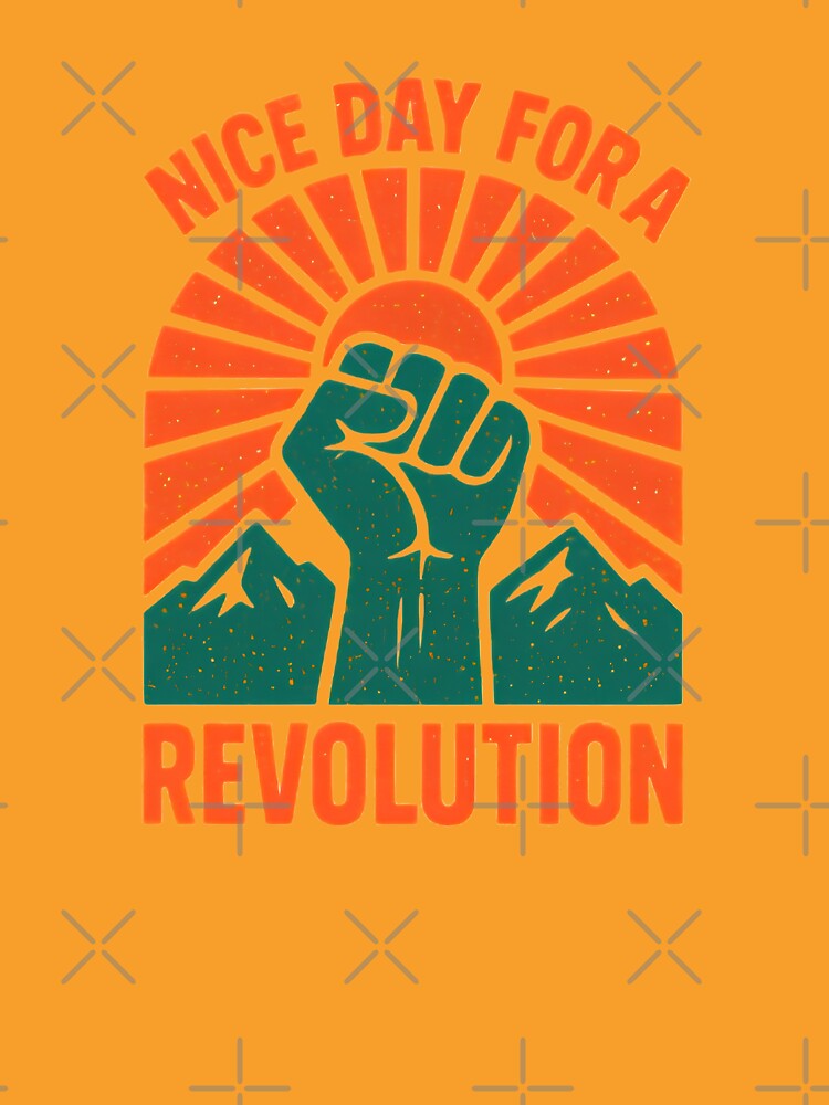 Nice Day For A Revolution Retro Vintage 70s by HBDStudio