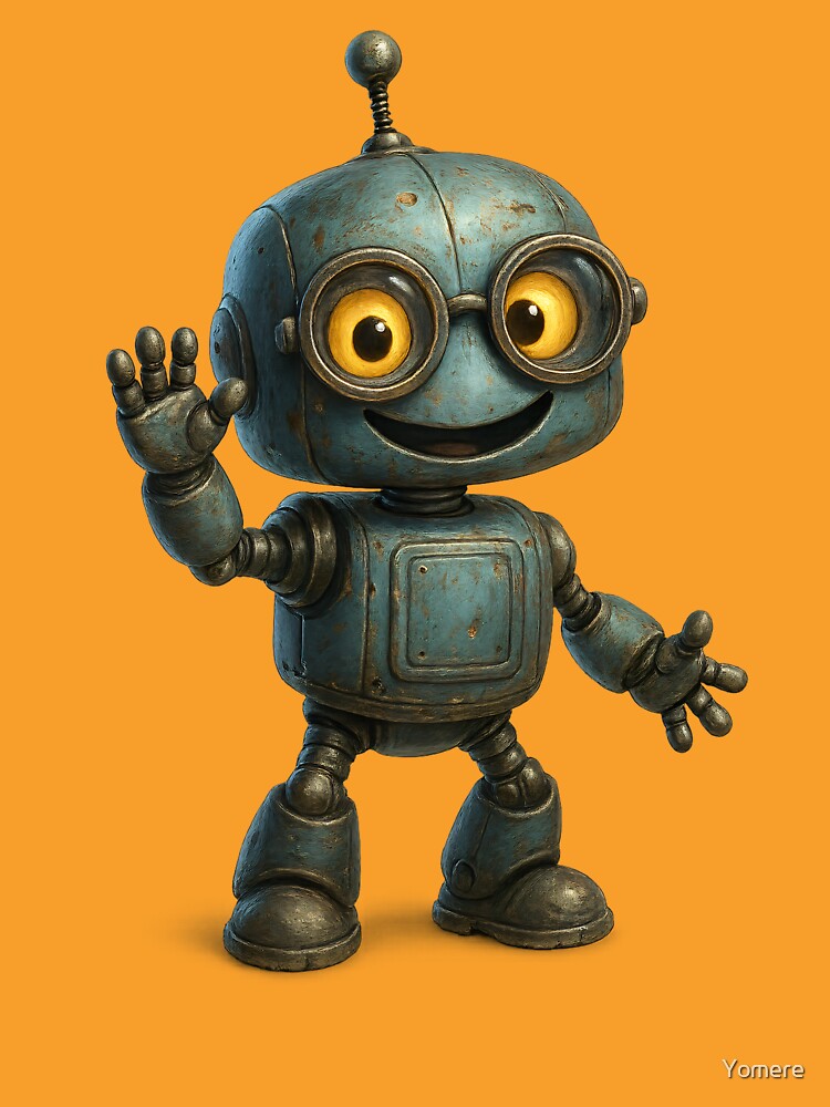 Friendly Waving Robot by Yomere