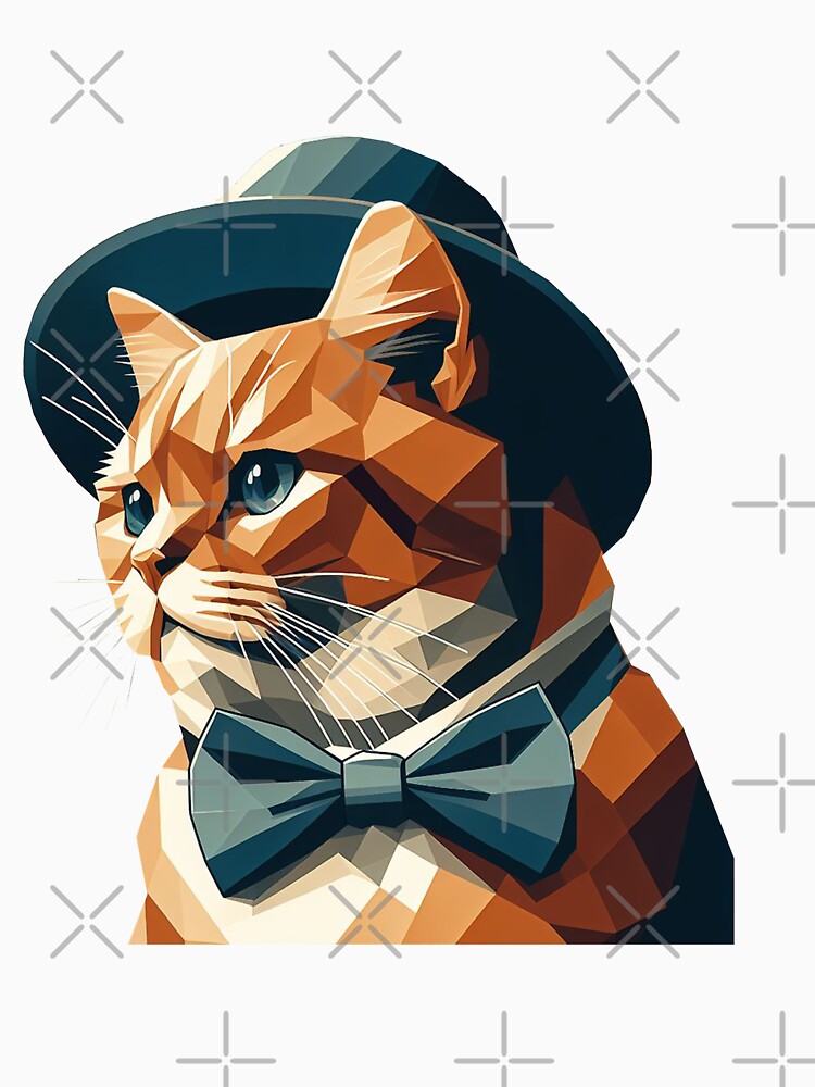 Cute geometric colorful cats 4 by slamnoah