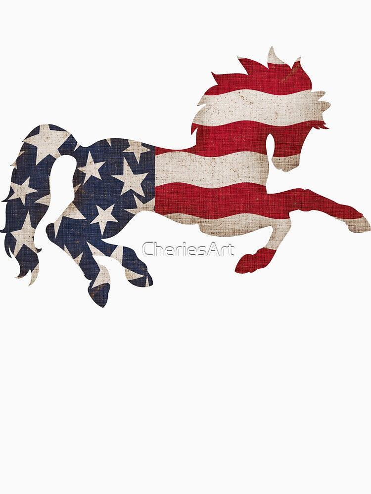 Americana Horse by CheriesArt