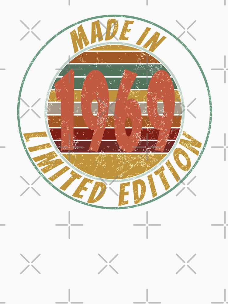 Made In 1969 Limited Edition Retro Vintage by Qudkin
