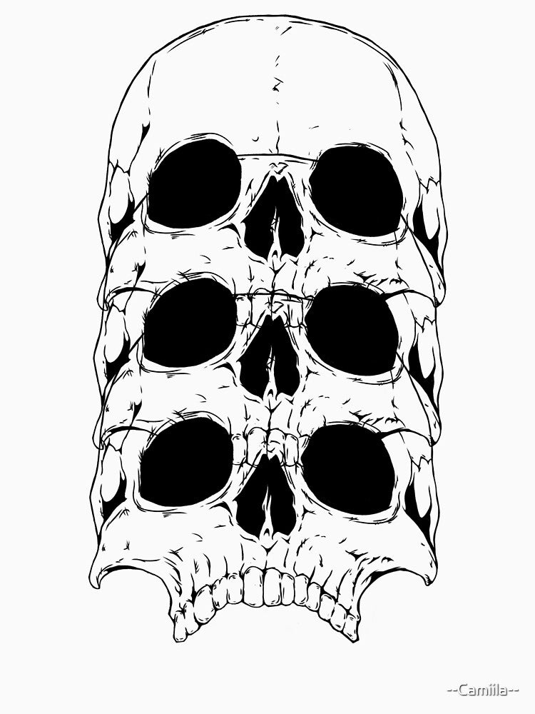 Triple Skull by --Camiila--