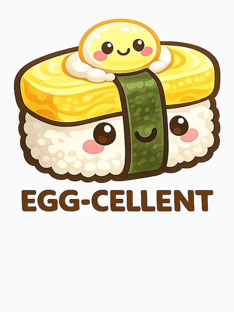 Egg-cellent  – Kawaii Sushi Pun by Dream Machine