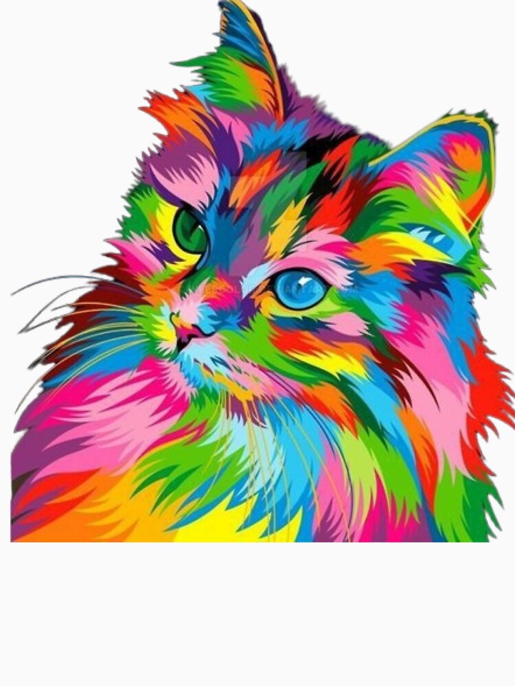 Colorful cat by Silence has weight