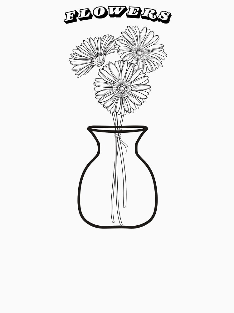 Minimalist Flower Vase Flowers Line Art | Floral Design | Simple plant illustration by SoftLeafDesigns