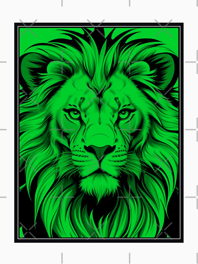 Green Lion Illustration by NordicBadger