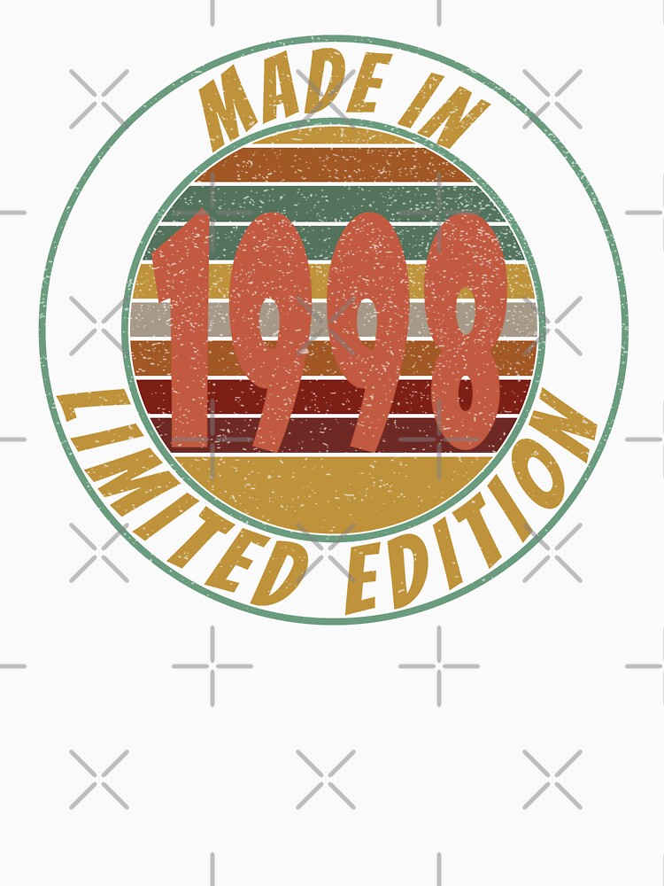Made In 1998 Limited Edition Retro Vintage by Qudkin
