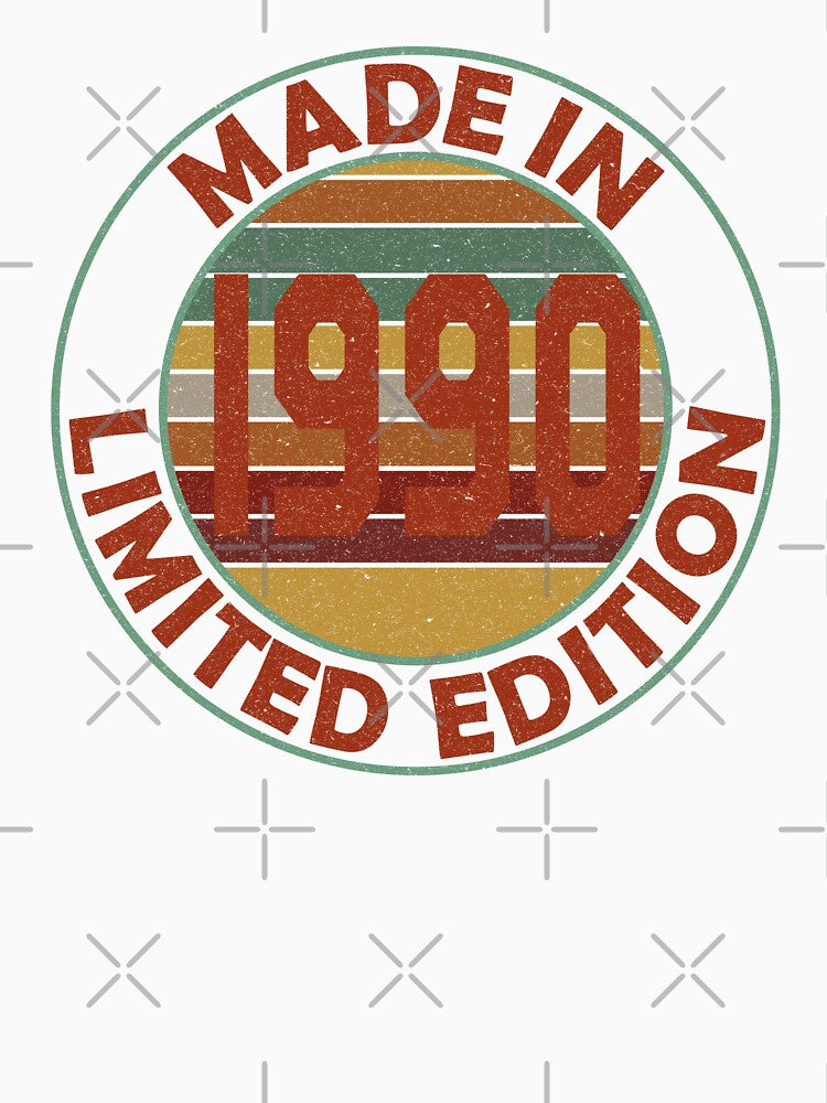 Made In 1990 Limited Edition Retro Vintage by Qudkin