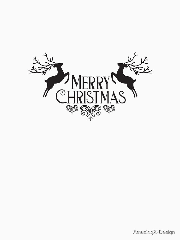 Merry Christmas text design by AmazingX-Design