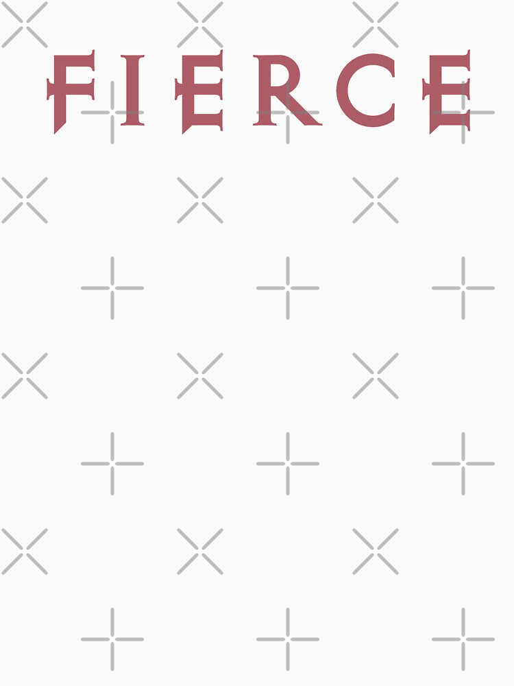 Fierce text design - mens & womens T-shirts, decor, prints & accessories by ABdigitaldesign