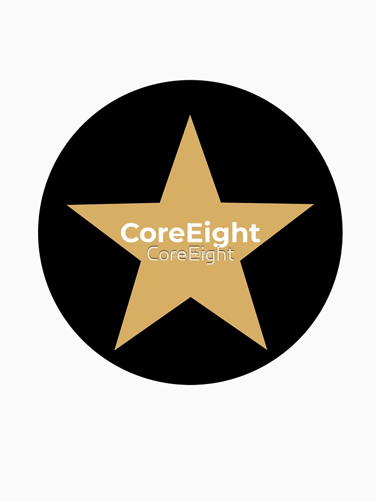 CoreEight Star Logo EST 2025 – Minimalist Modern Brand Design for T-Shirts, Stickers & Accessories by CoreEight