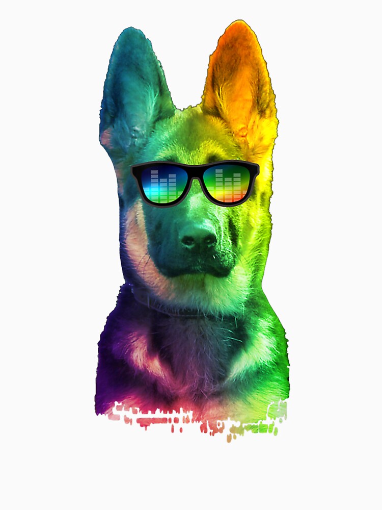 German Shepherd Dog. Colorful Dog by Raphael-Hogan