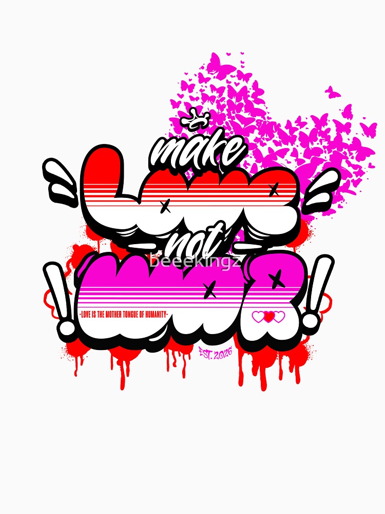 Make Love Not War – Retro Hippie Statement by beeekingz