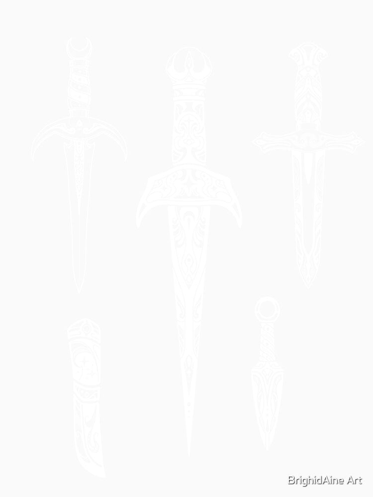 Ornamental Weapons - white by BrighidAine Art