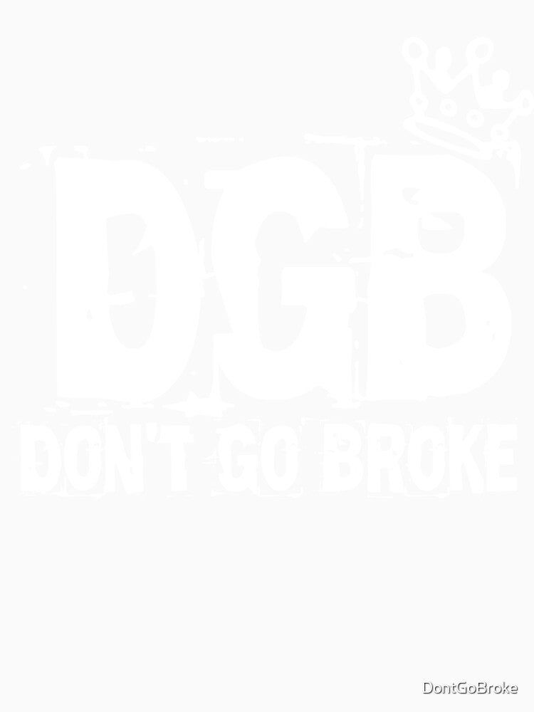 DGB Tilted Crown White by DontGoBroke
