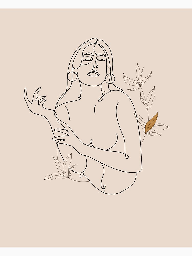 Nude woman figure illustration by DigiHouse