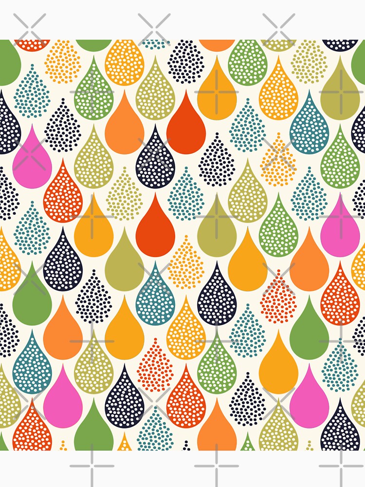 colorful water drops by virilamissa