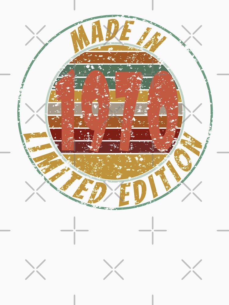 Made In 1970 Limited Edition Retro Vintage by Qudkin
