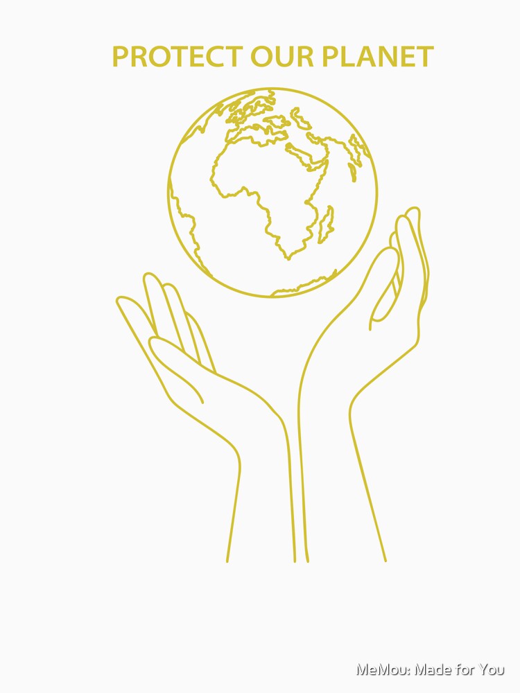 Protect Our Planet Minimalist Earth Day Art by MeMou: Made for You