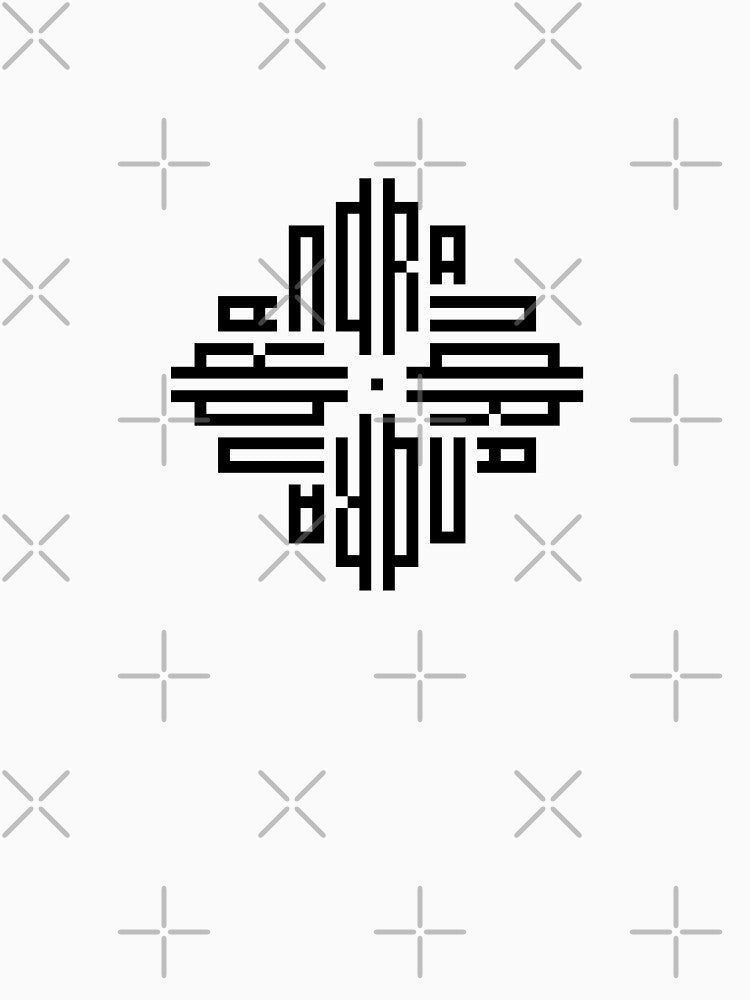 NORA | Black  | Modern Geometric Kufi Calligraphy | From Name to Art by FOR YOUR NAME