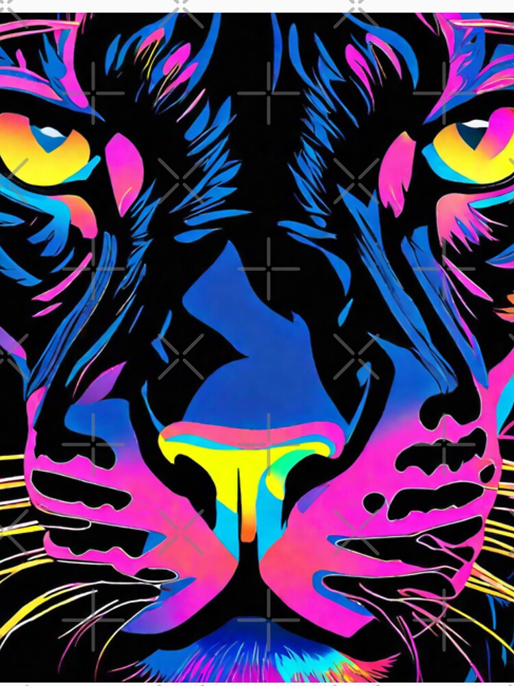 Panther in neon look by Toms Tee