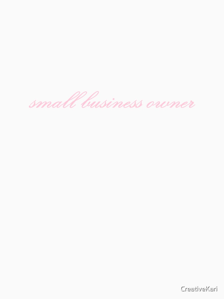small business owner - pink by CreativeKari