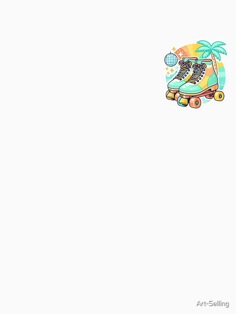 Retro Rainbow Roller Skates - Summer vibes Sticker by Art-Selling
