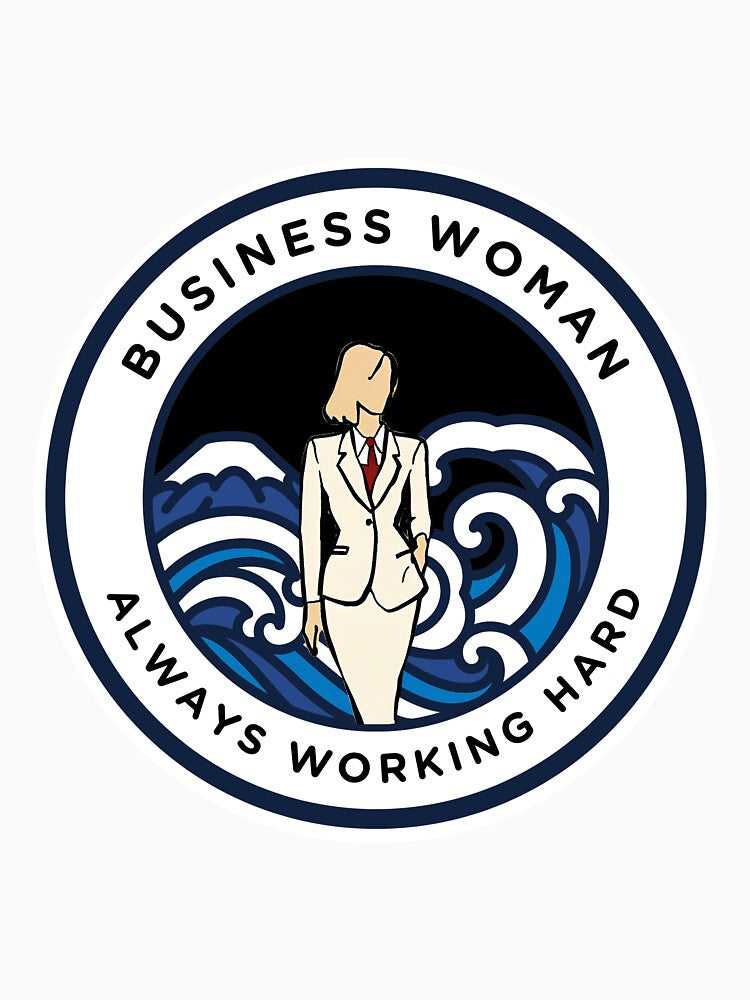 Business Woman Always Working Hard by ha11e11