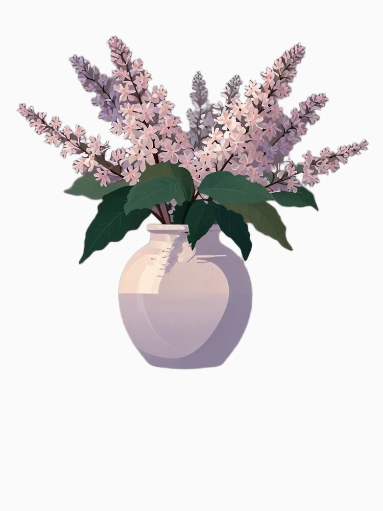 Lilac Light – Elegant Botanical Line Drawing by Simple Nature Studio