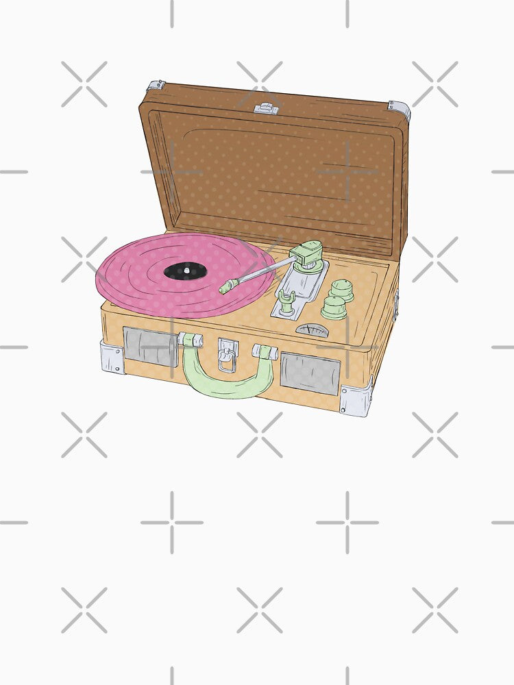 Record Player Vinyl Pastel Pop Art by Beano Supremo