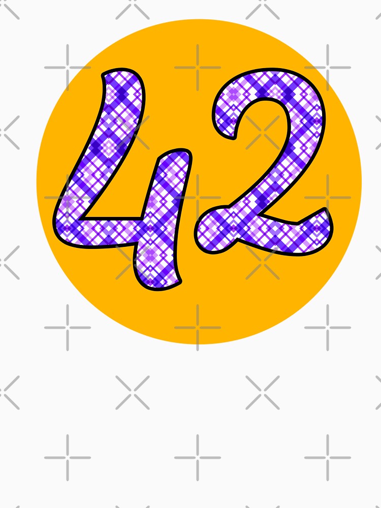 Tartan/Plaid Number 42 by NumbersFort