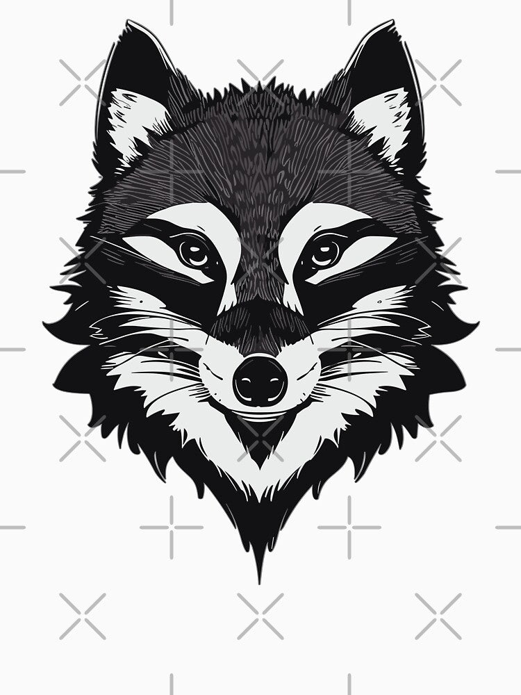 Raccoon Illustration Vector Style by NordicBadger