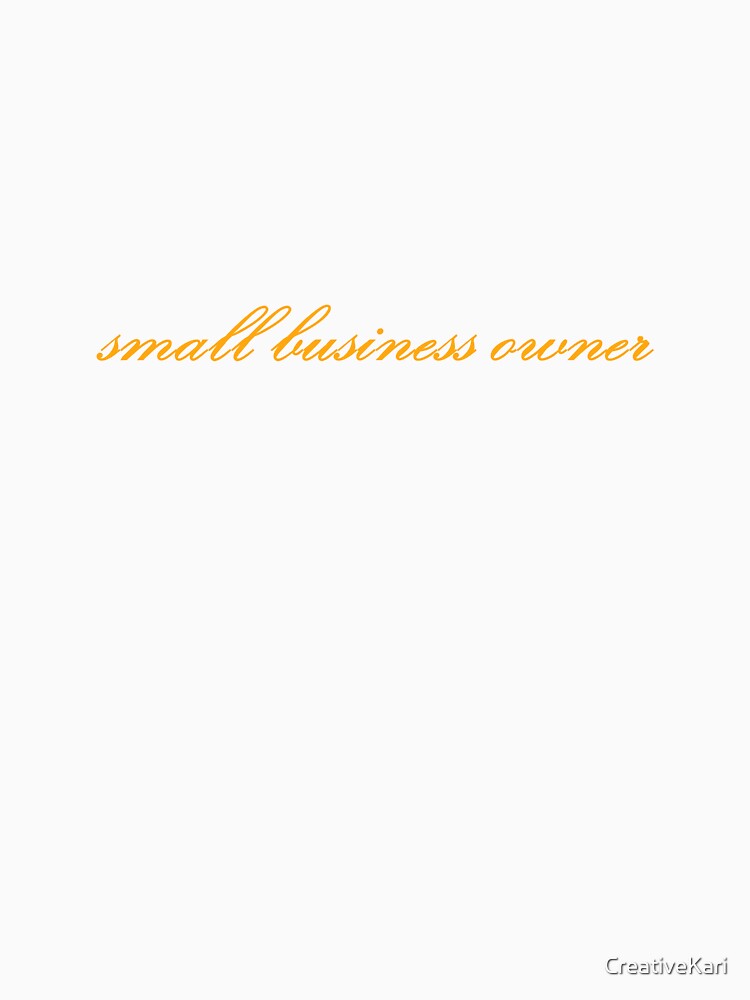 small business owner - orange by CreativeKari