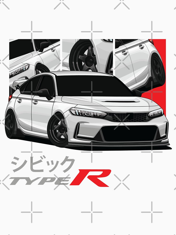 Civic Type R white by orvaladeesign