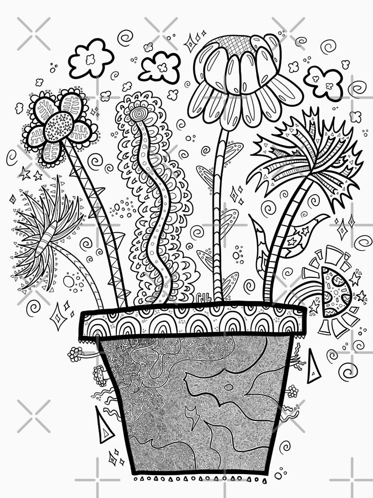 Groovy Flowerpot by Roxee Jo