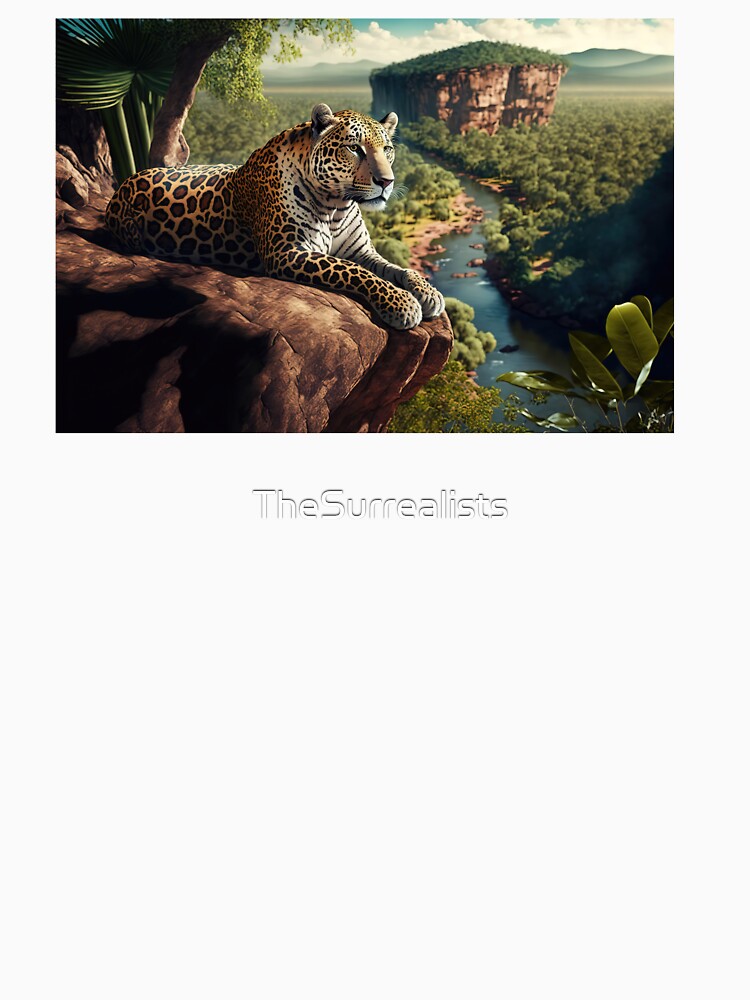 Jaguar Amazon Rainforest Painting Artwork by TheSurrealists